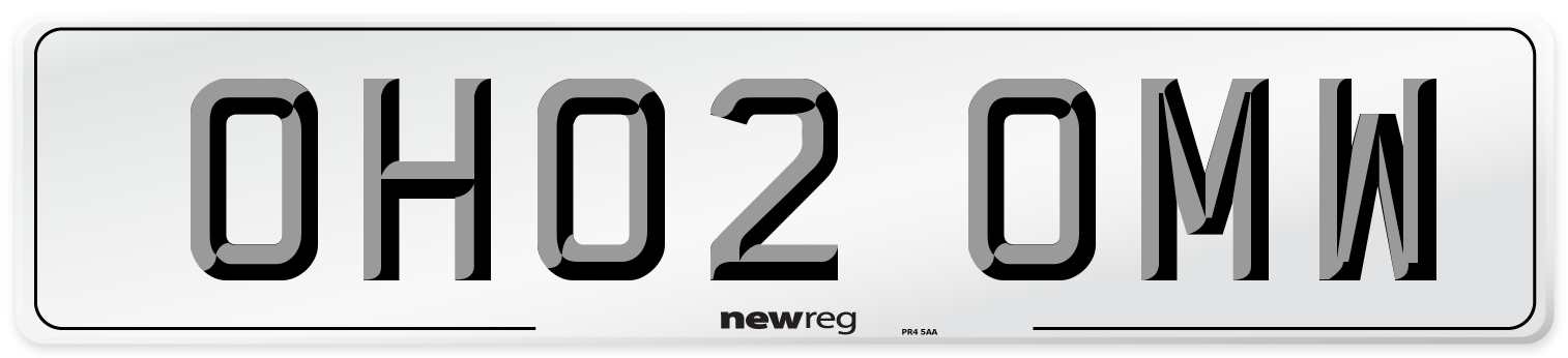 OH02 OMW Number Plate from New Reg